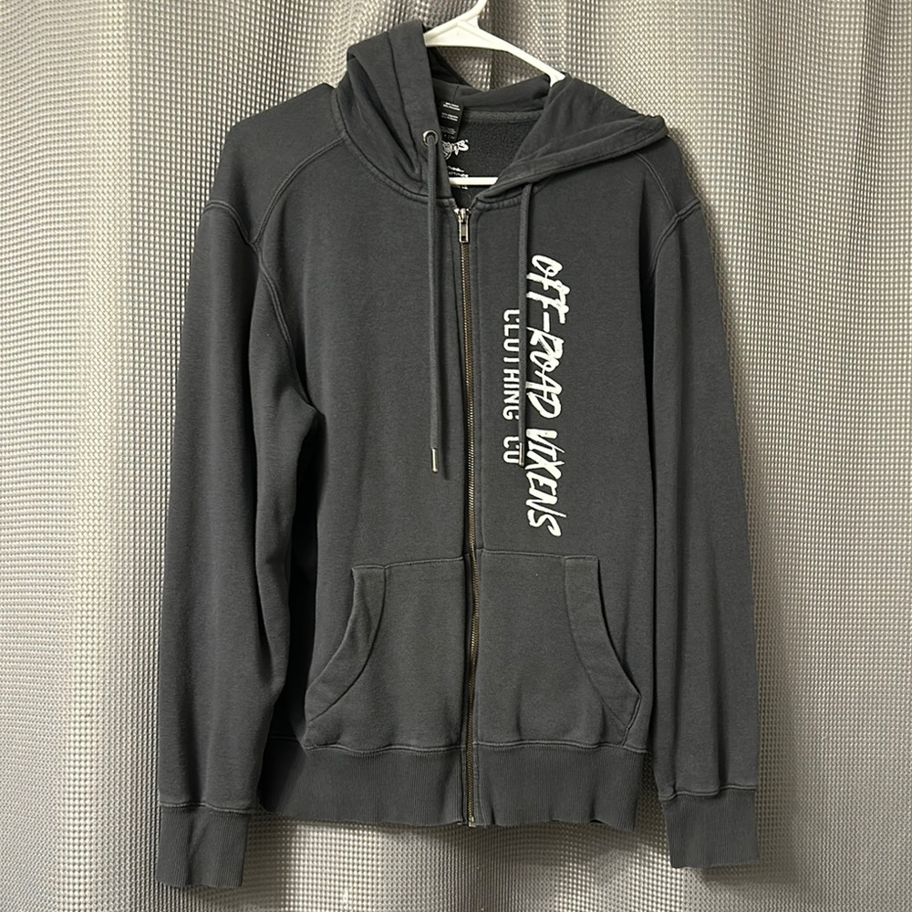 Off Road Vixens Gray Zip-Up Hoodie